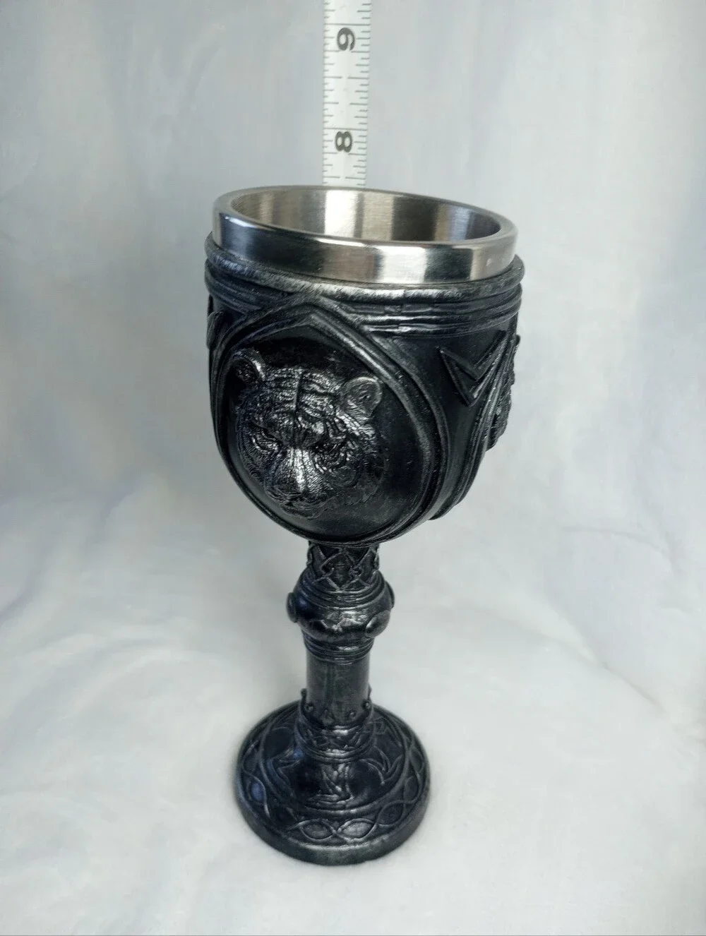 Medieval Ebros Brazen Goblet Alchemy Tiger Chalice Whimsigoth Gauntlet Witchcore